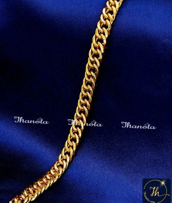 BCA1671 - Premium Thick Linked Hand Chain Gold Bracelet Model