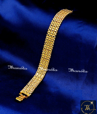 BCA1676 - Trendy 1 Gram Gold Chain Bracelet Gifts for Husband