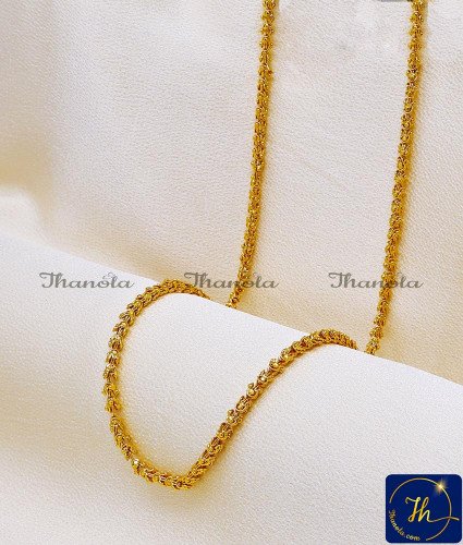 CHA1001B-LG - 30 Inches Long Gold Plated Dasavatharam Chain - Perfect for Daily Wear