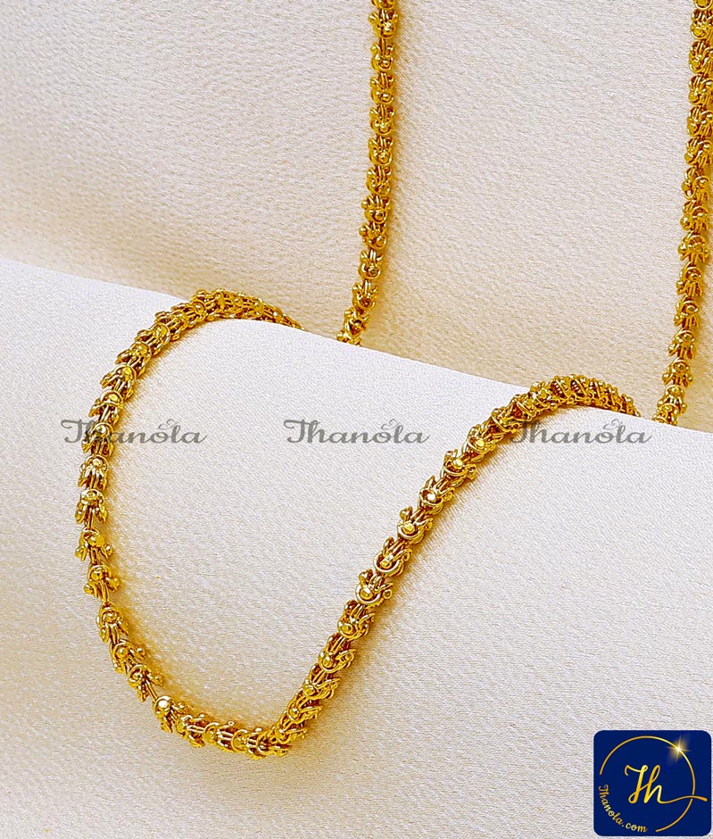 gold plated dasavatharam chain, traditional indian jewellery, daily wear gold plated chain, electro gold plated chain, south Indian jewellery designs,24 inch dasavatharam chain, gold covering chain, chidambaram gold covering