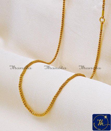 CHA1002A-LG - 30 Inch Gold Plated with Guarantee Saradu Thali Chain Design