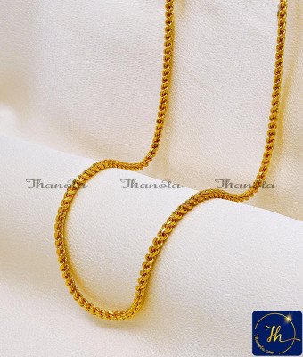 CHA1002B - 1 Gram Gold Plated Daily Wear Thali Saradu Model Online