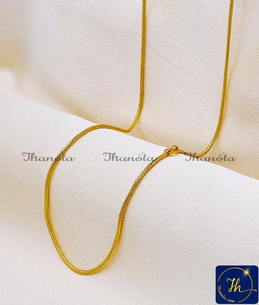 yellow gold thali kodi chain design, plain gold thali chain designs, thali kodi chain design, thali kodi design, gold thali chain designs, 1 Gram Gold Thali chain with price, chain designs, chain designs for women, mangalya chain designs
