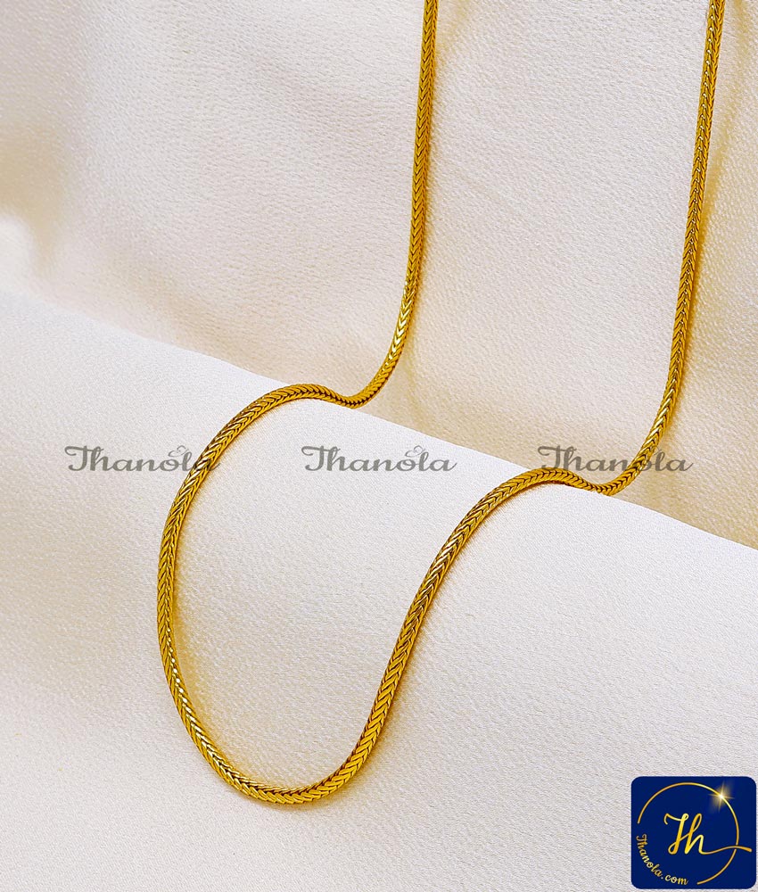 36 Inch Long Gold Plated with Guarantee Thali Kodi Design for Women yellow gold thali kodi chain design, plain gold thali chain designs, thali kodi chain design, thali kodi design, gold thali chain designs, 1 Gram Gold Thali chain with price, chain designs, chain designs for women, mangalya chain designs