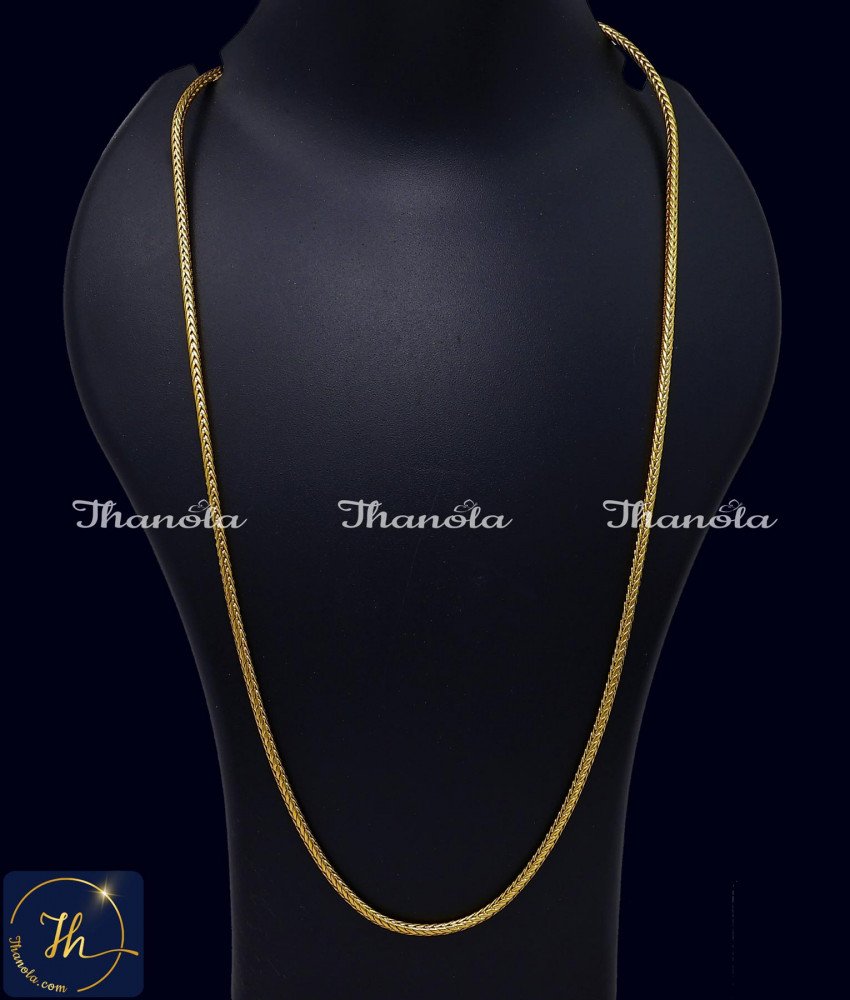 36 Inch Long Gold Plated with Guarantee Thali Kodi Design for Women yellow gold thali kodi chain design, plain gold thali chain designs, thali kodi chain design, thali kodi design, gold thali chain designs, 1 Gram Gold Thali chain with price, chain designs, chain designs for women, mangalya chain designs