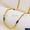 CHA1009-XLG - 36 Inch Black Crystal Beads Mangalsutra Muslim Karugamani Chain