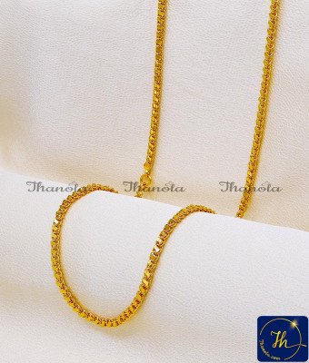 CHA1011-XLG - 36 Inch Trendy Daily Wear Leaf Design Gold Plated Chain Design CHA1011-XLG - 36 Inch Trendy Daily Wear Leaf Design Gold Plated Chain Design