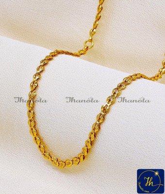 CHA1015-XLG - 36 Inch Latest Lightweight Long One Gram Gold Chain Design