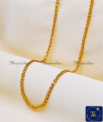 CHA1021 - Latest Chain Designs Gold Plated Jewellery Online India