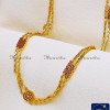 CHA1041 - Traditional Gold Plated Rettai Vadam Chain Designs