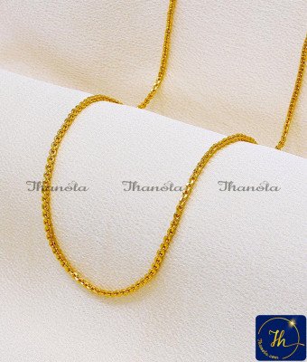 CHA1062-LG - 30 Inch Lightweight Daily Wear Gold Plated Chain Design for Ladies