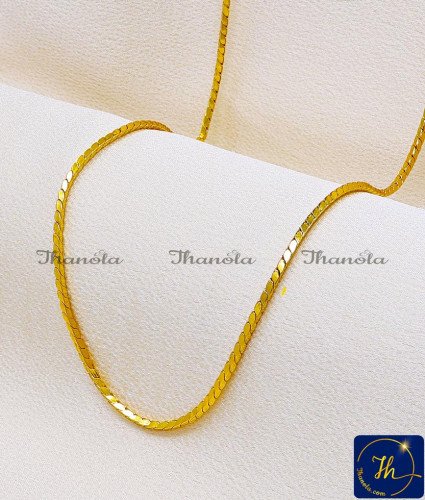 CHA1065-LG - 30 Inch Simple Daily Wear Imitation Gold Chain for Women