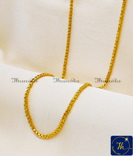 CHA1067-XLG - 36 Inch Gold Covering Daily Wear Wheat Chain Design for Men
