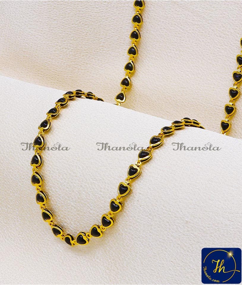 black beads chain designs
