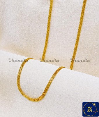 CHA1080-XLG - 36 Inch Buy 22k Gold Plated Jewellery Chain Design for Men CHA1080-XLG - 36 Inch Buy 22k Gold Plated Jewellery Chain Design for Men