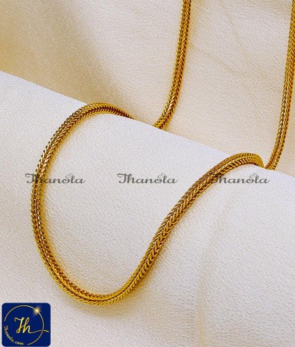 CHA1081B-XLG - 36 Inch Buy Square Shape Artificial Gold Chain Design for Women
