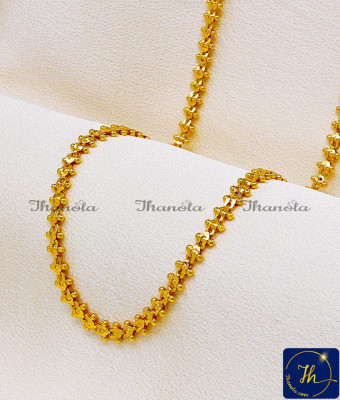 CHA1082-XLG - 36 Inch Long New Model Daily Wear Long Lasting 22k Gold Plated Chain