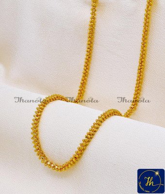 CHA1088-XLG - 36 Inch Premium Quality Gold Plated Long Flower Chain Design CHA1088-XLG - 36 Inch Premium Quality Gold Plated Long Flower Chain Design