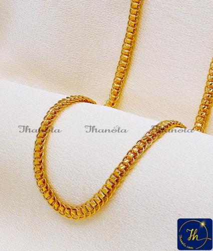 CHA1113-XLG - 36 Inch Premium Quality Buy 1 Gram Gold Chain Online for Women