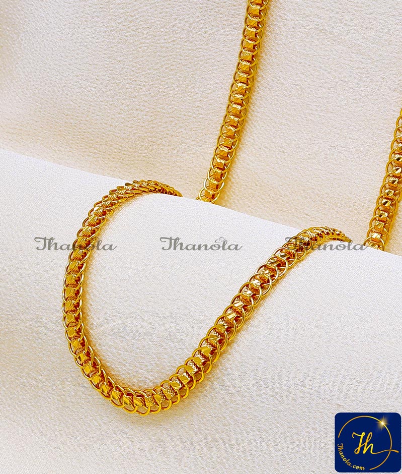 36 Inch Premium Quality Buy 1 Gram Gold Chain Online for Women 1gm Gold Chain for Girl