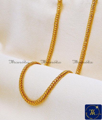 CHA1113-XLG - 36 Inch Premium Quality Buy 1 Gram Gold Chain Online for Women