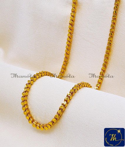 CHA1114A-XLG - 36 Inch Marriage Gold Chain Designs Heart Model 1g Gold Chain