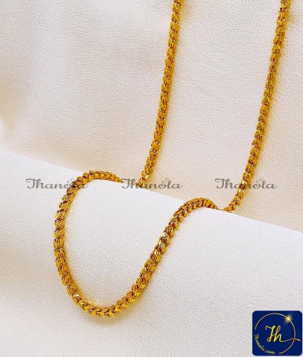 CHA1114B-XLG - 36 Inch Marriage Gold Chain Designs Heart Model 1g Gold Chain
