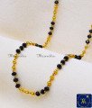 36 Inch 1 Gram Gold Daily Wear Black Beads Long Chain Models Black Beads Chain Designs