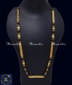 Bridal Black Beads Mangalsutra Long Gold