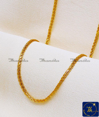 CHA1142A-XLG - 36 Inch Gold Chain Design Simple Daily Use Thin Long Chain