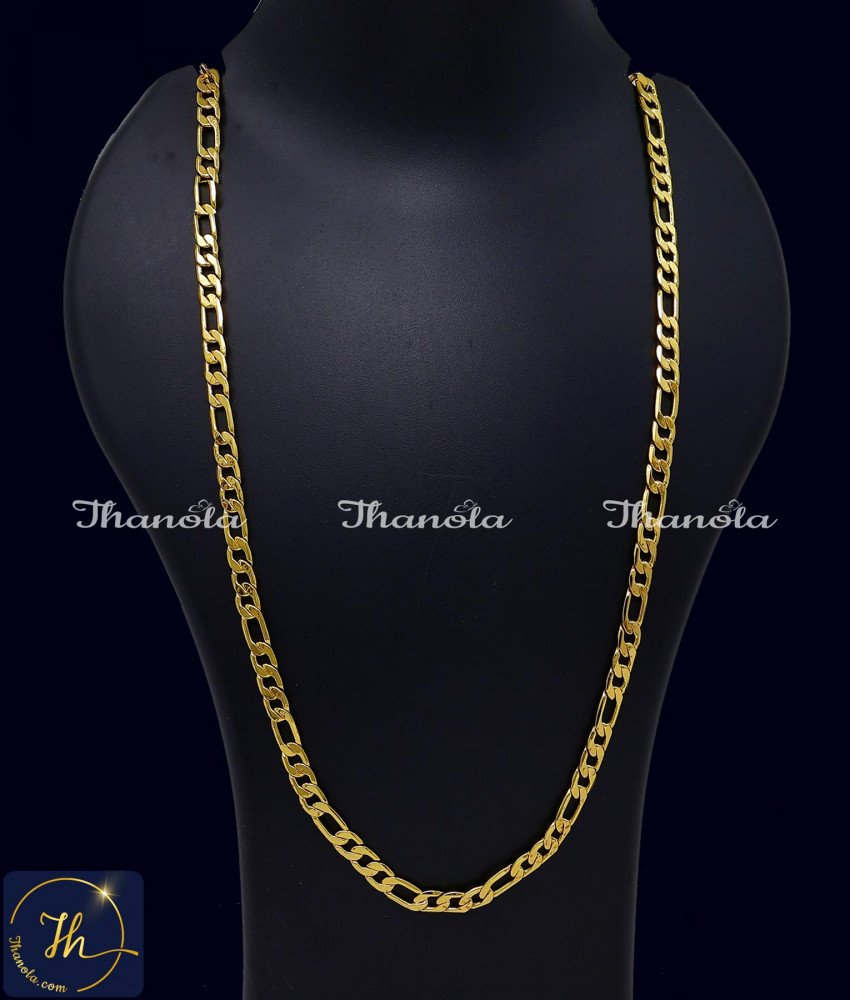 1 Gram Gold Long Men's Sachin Tendulkar Chain Design Sachin Tendulkar Neck Chain