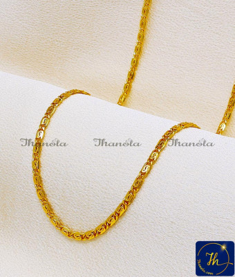 CHA1145B-XLG - 36 Inch Simple Lightweight Gold Plated Chain for Daily Wear