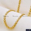 CHA1178 - 1gm Gold Plated Heart Design Pearl Chain for Women