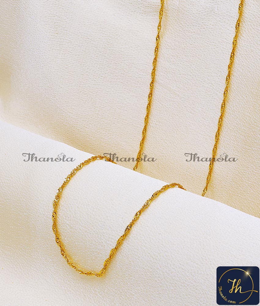 Modern Simple Gold Chain Designs for Ladies