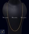 36 Inch Artificial Gold Design Lightweight Twisted Chain Design Modern Simple Gold Chain Designs for Ladies