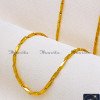 CHA1219A-XLG - 36 Inch Gold Pattern Shiny 1 Gram Gold Plated Chain for Men