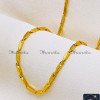 CHA1219B-XLG - 36 Inch Gold Wheat Pattern Heavy Gold Plated Chain for Men