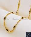 1 Gram Gold Plated Daily Wear Black Beads Chains