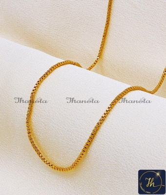 CHA1230A-LG - 30 Inch One Gram Gold Lightweight Daily Wear Chain Design