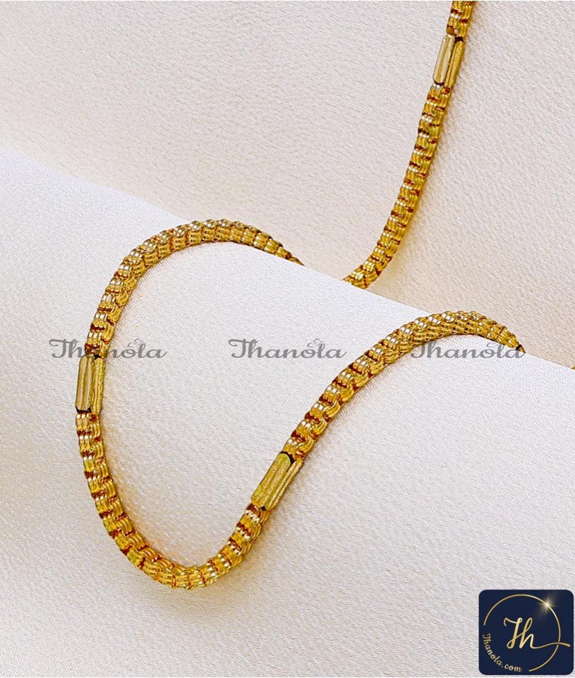 Micro Gold Plated with Guarantee Box Chain Design box type gold chain designs