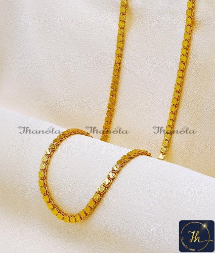 CHA1264-XLG - 36 Inch Latest Butterfly Design Gold Chain Design for Daily Wear