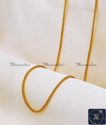 CHA1272-XLG - 36 Inch Trendy Simple Light Weight Gold Long Chain Designs CHA1272-XLG - 36 Inch Trendy Simple Light Weight Gold Long Chain Designs