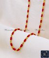 Gold Plated Jewellery Red Coral Beads Chain for Ladies mangalorean coral jewellery designs