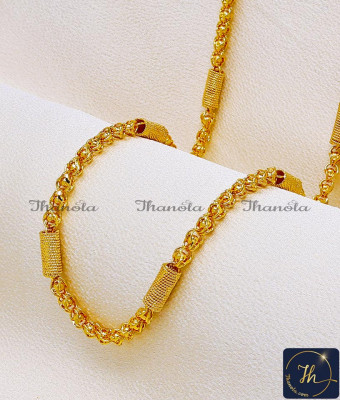 CHA1283-XLG - 36 Inch Gold Plated with Guarantee Latest Kerala Chain Design