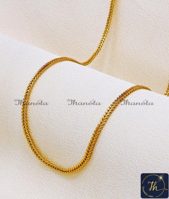 CHA1284-XLG - 36 Inch Latest Light Weight Gold Pinnal Chain Design for Women