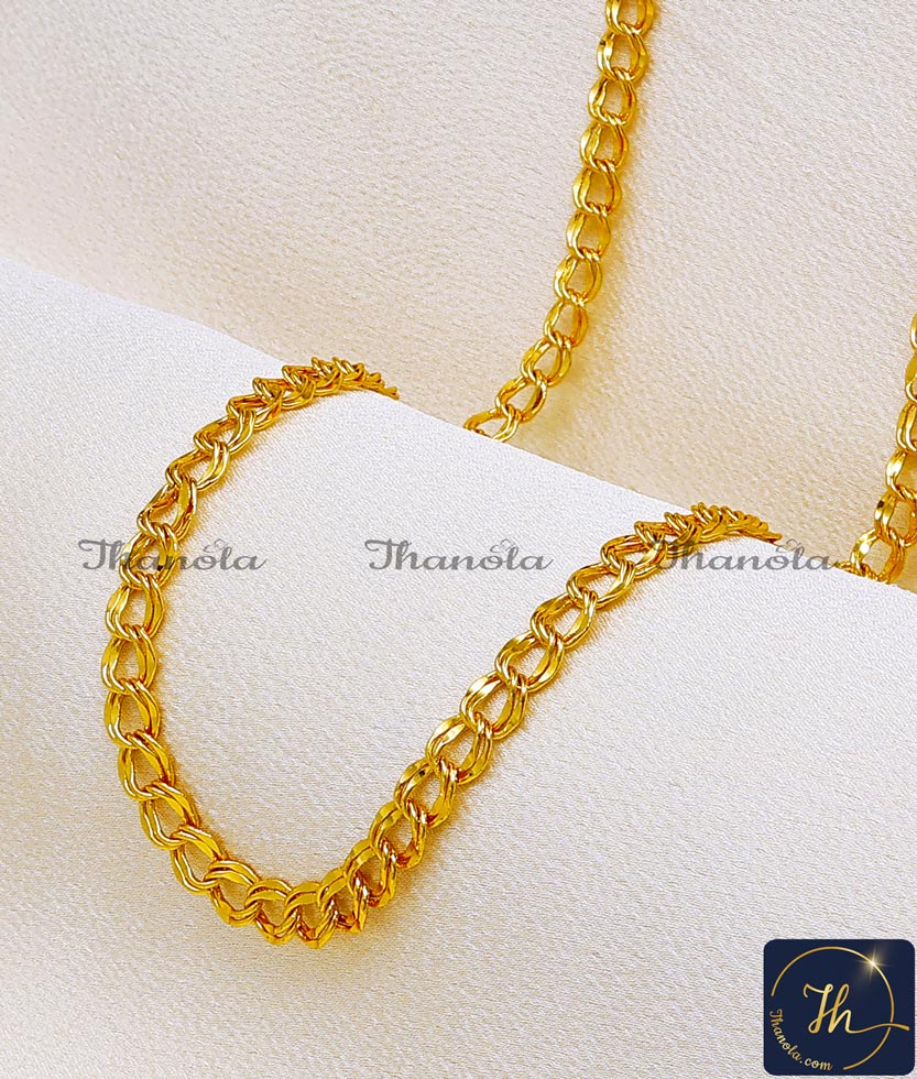 1 gram gold chain for men in india