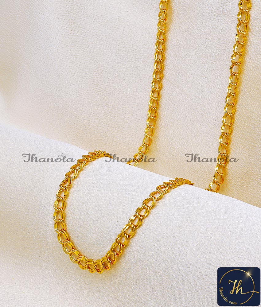 1 gram gold chain for men in india