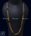 1 Gram Gold Black Beads Double Line Chain Designs Double layer Gold Chain designs with price
