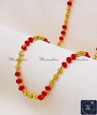 CHA1333-XLG - 36 Inch Traditional Crystal Fancy Gold Chain Designs for Ladies