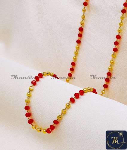 CHA1333-XLG - 36 Inch Traditional Crystal Fancy Gold Chain Designs for Ladies CHA1333-XLG - 36 Inch Traditional Crystal Fancy Gold Chain Designs for Ladies